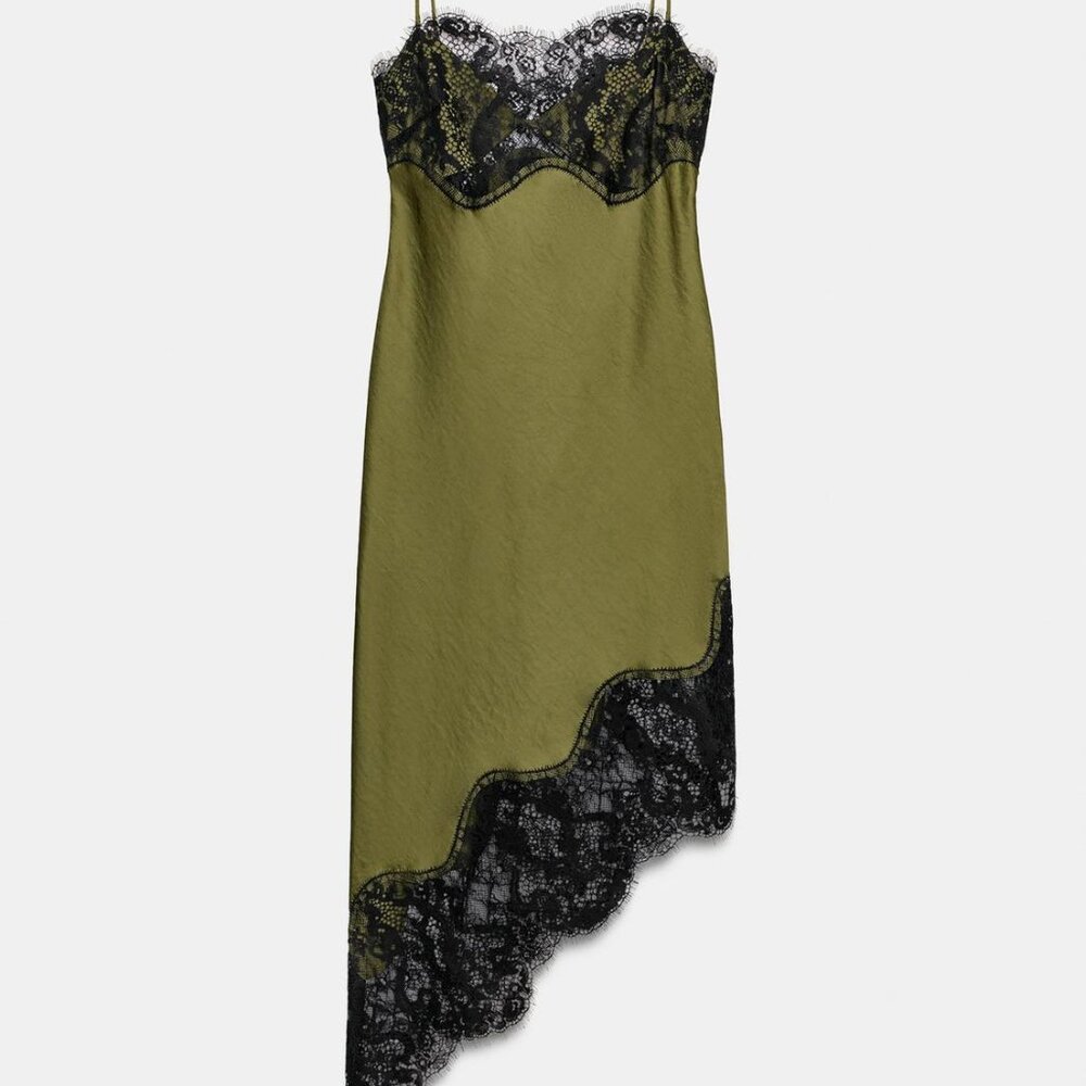Zara Asymmetrical Lace Dress